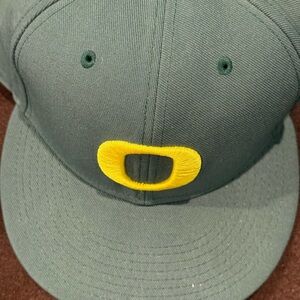 Nike Green and Yellow Cap Oregon Ducks Nike true cap